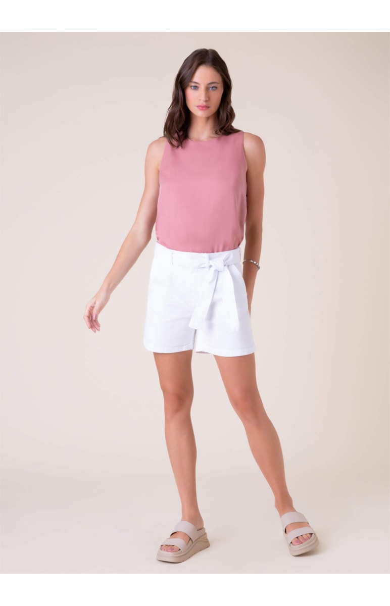 Bermuda Chloe Color Stretch Branco