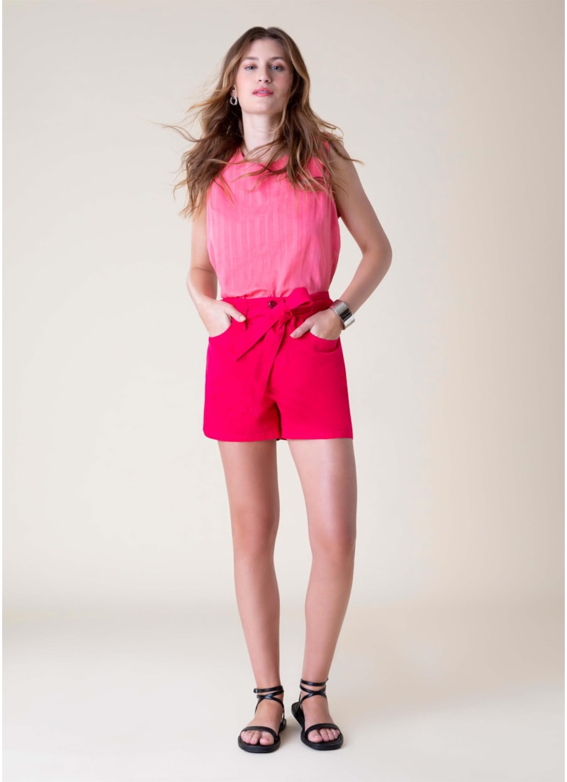 Bermuda Color Power Cinto Pink