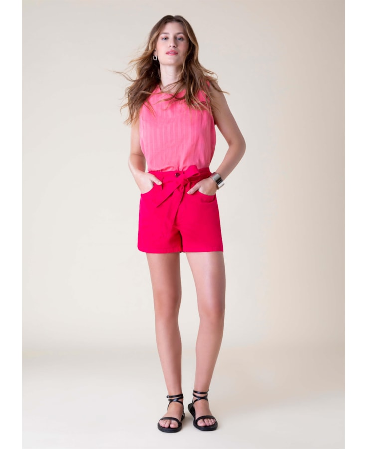 Bermuda Color Power Cinto Pink