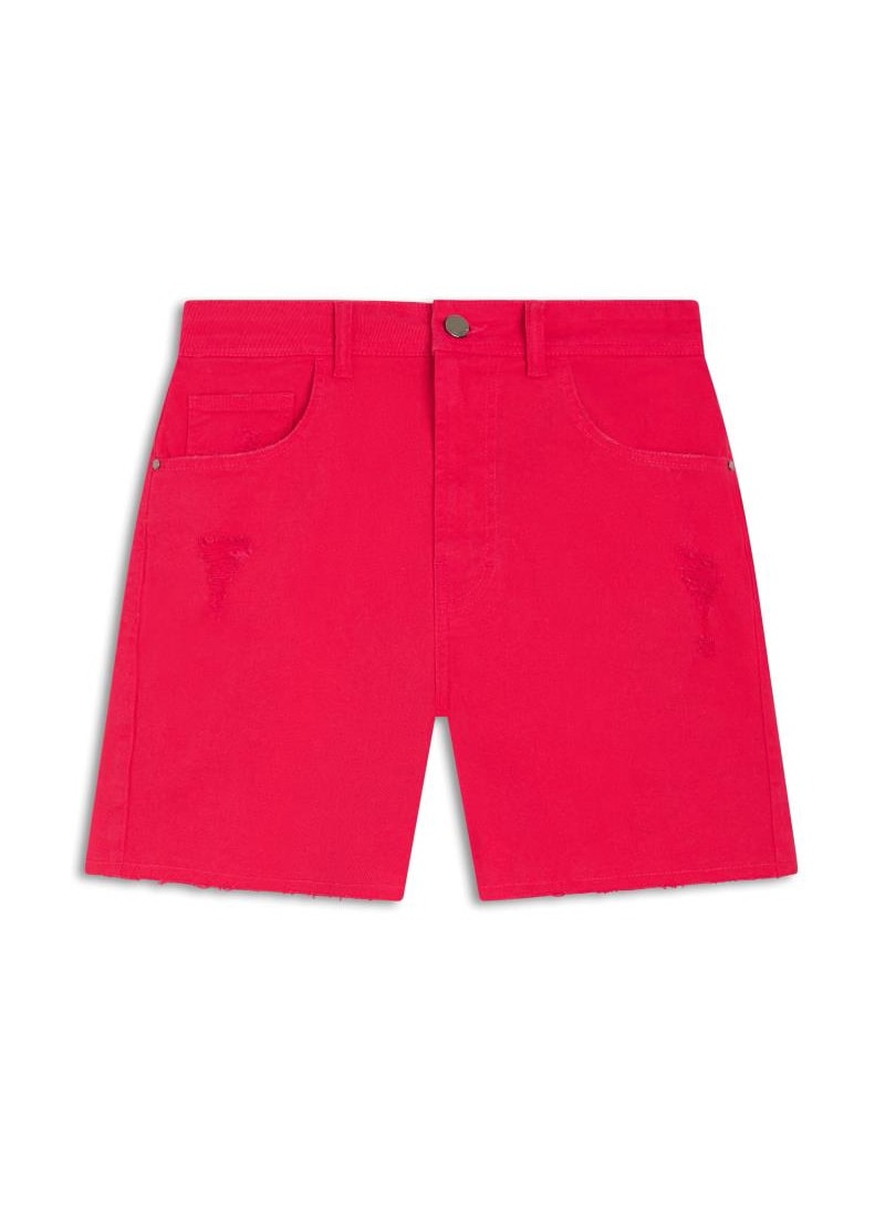 Bermuda Color Vintage Denim Pink