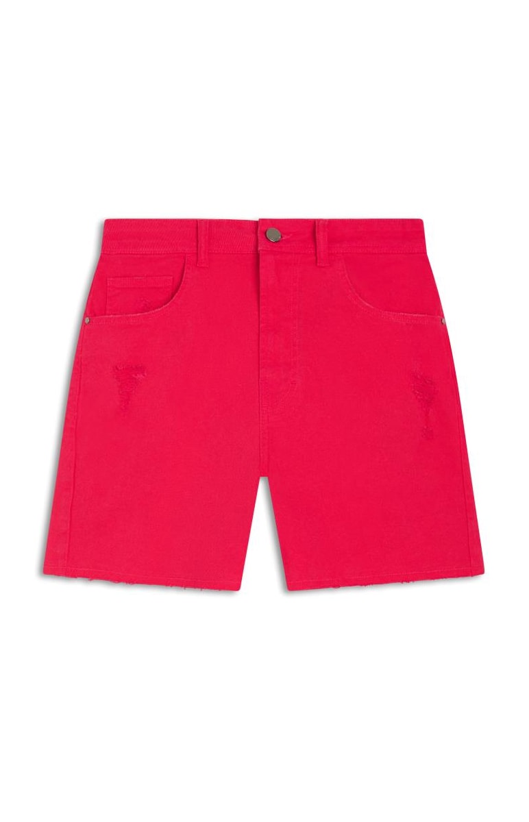 Bermuda Color Vintage Denim Pink