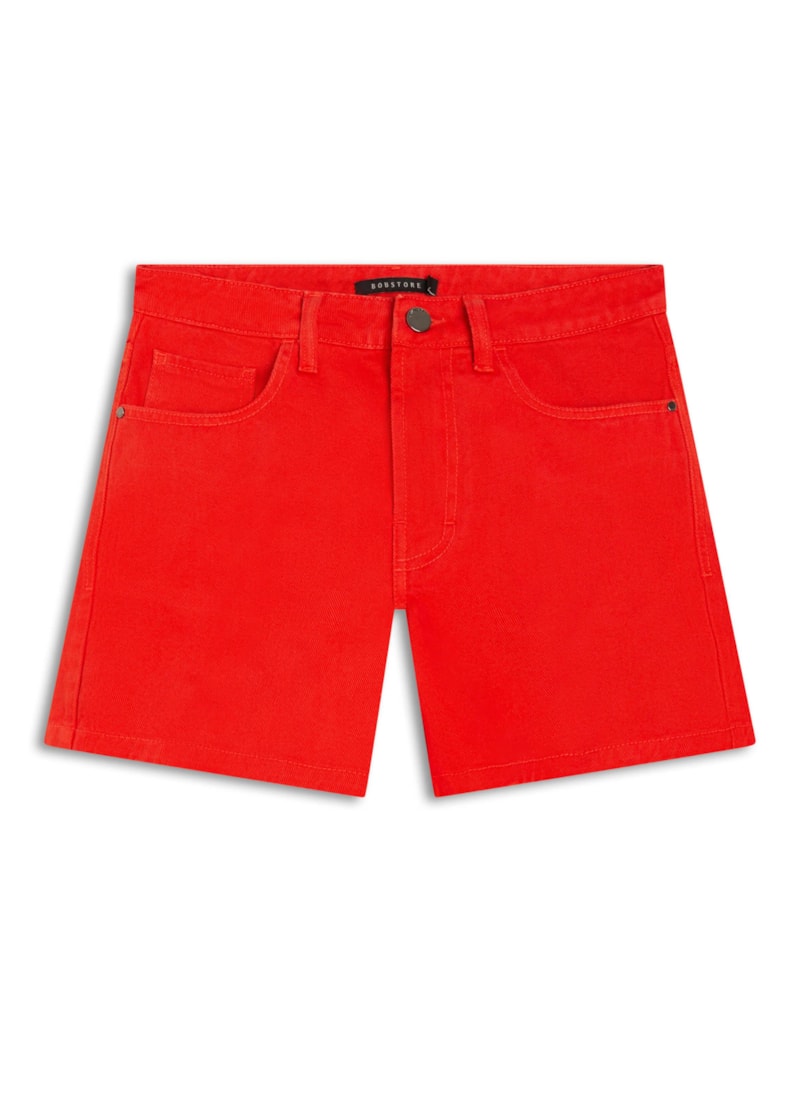 Bermuda Color White Denim Telha