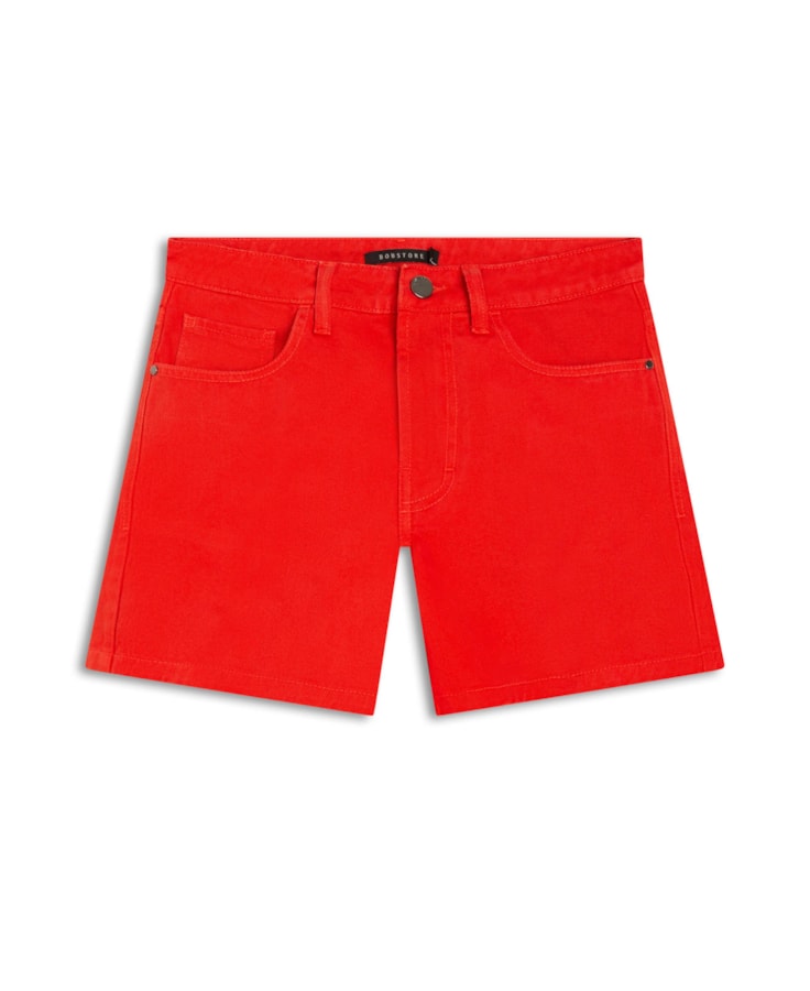 Bermuda Color White Denim Telha