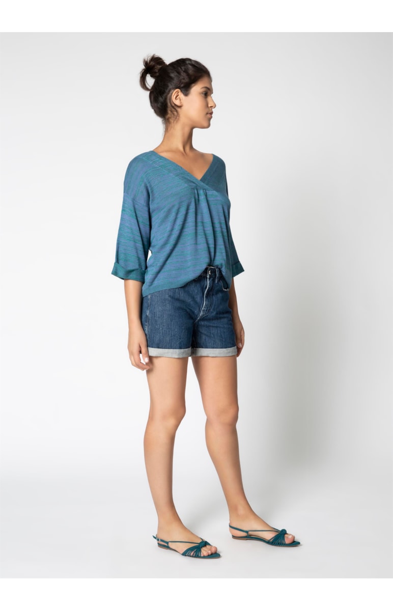 Bermuda Desert Denim Chloe Lav.Medio C/ Rede
