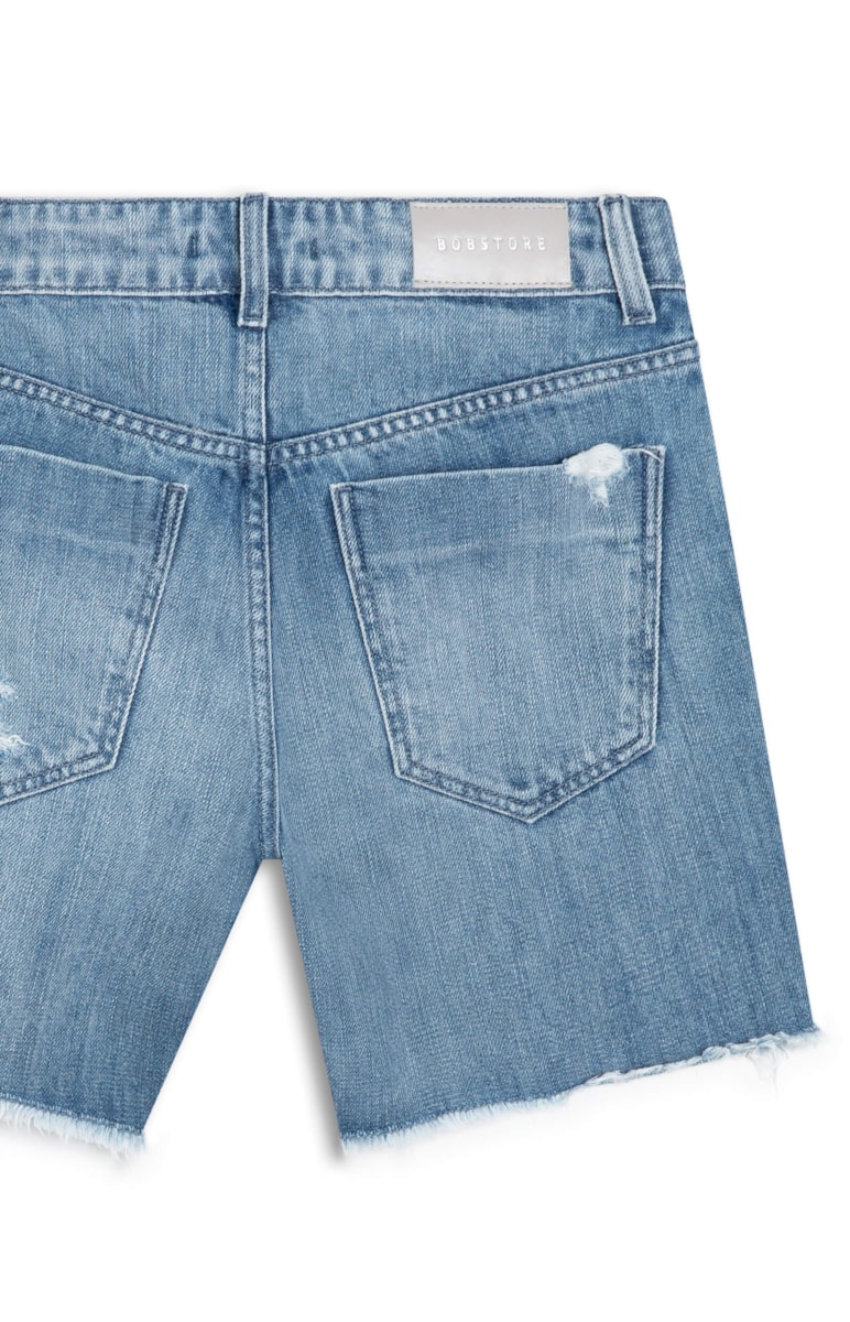 Bermuda Jeans Classic Puídos 389 - Lav. Medio C/ Puído