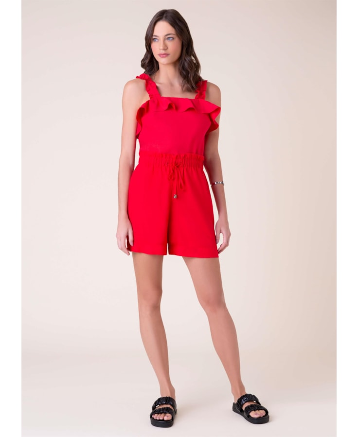 Bermuda Rolotê Vermelho