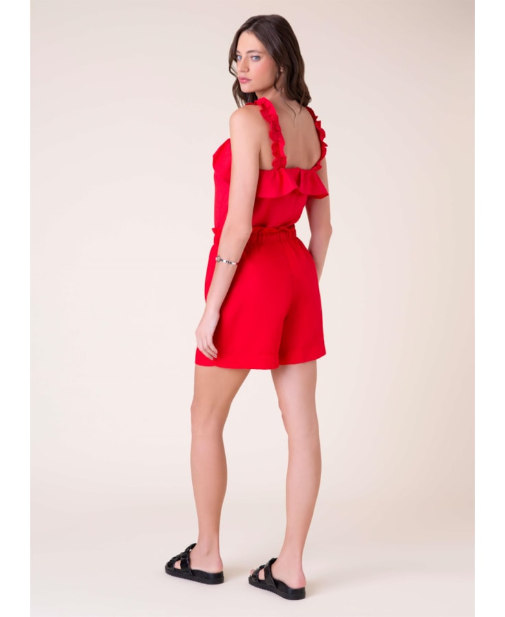 Bermuda Rolotê Vermelho