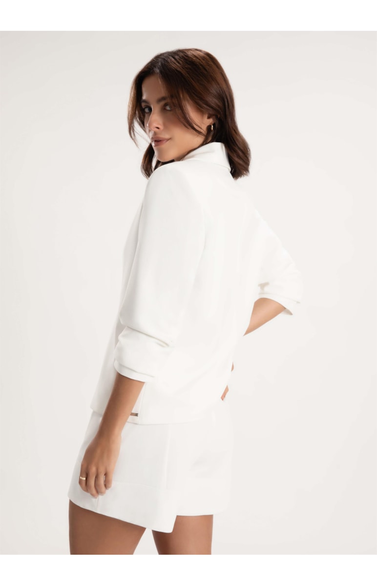 Blazer Crepe Way Off White