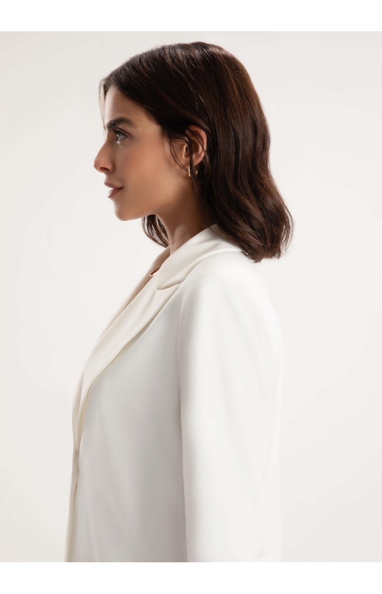 Blazer Crepe Way Off White