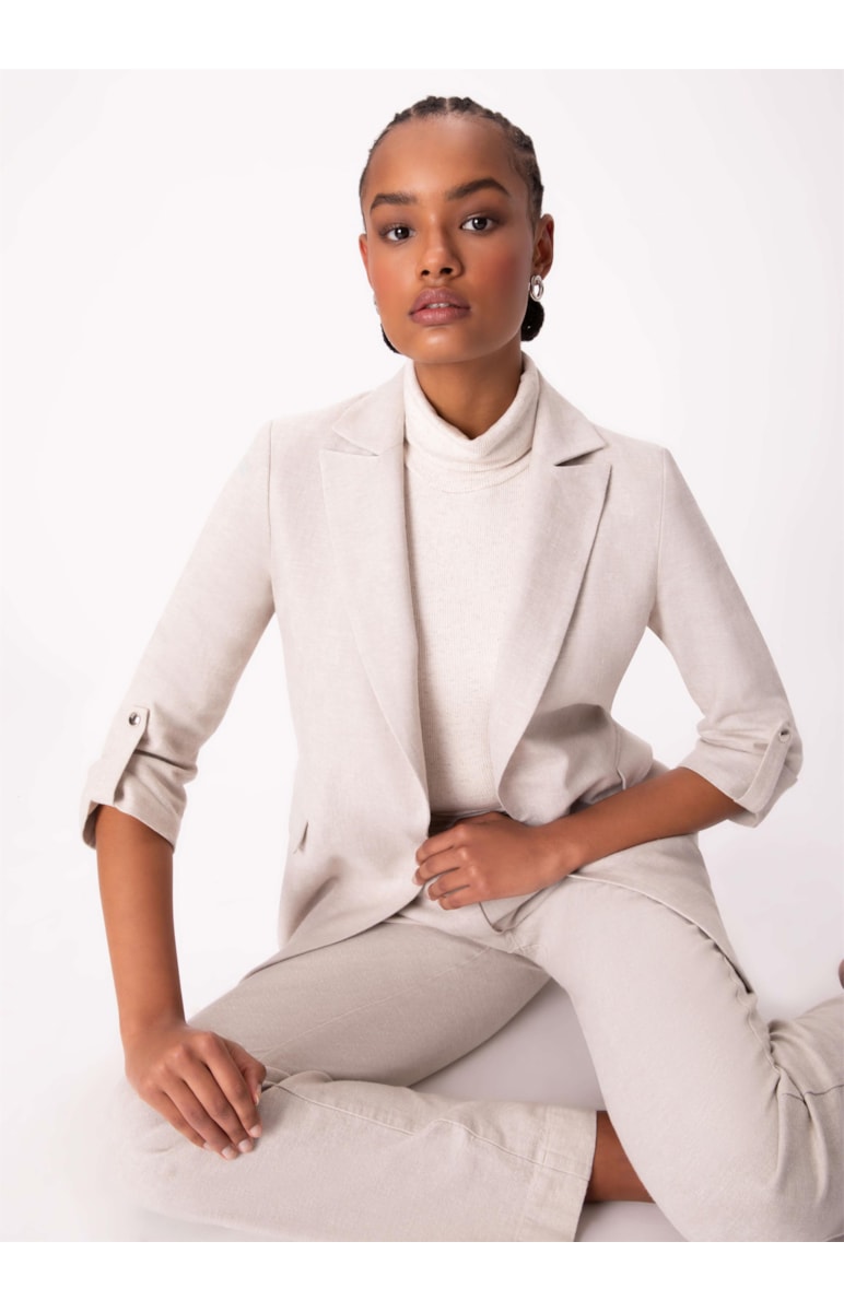 Blazer Linho Boyfriend Areia
