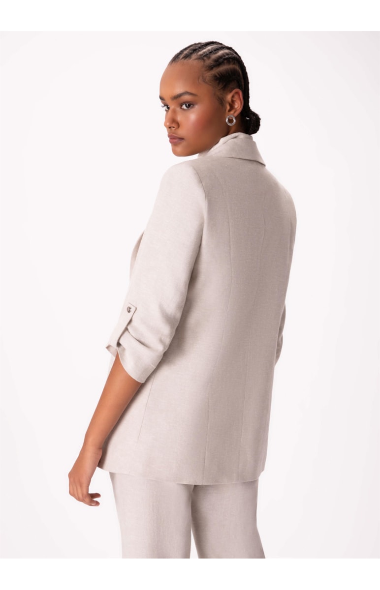 Blazer Linho Boyfriend Areia