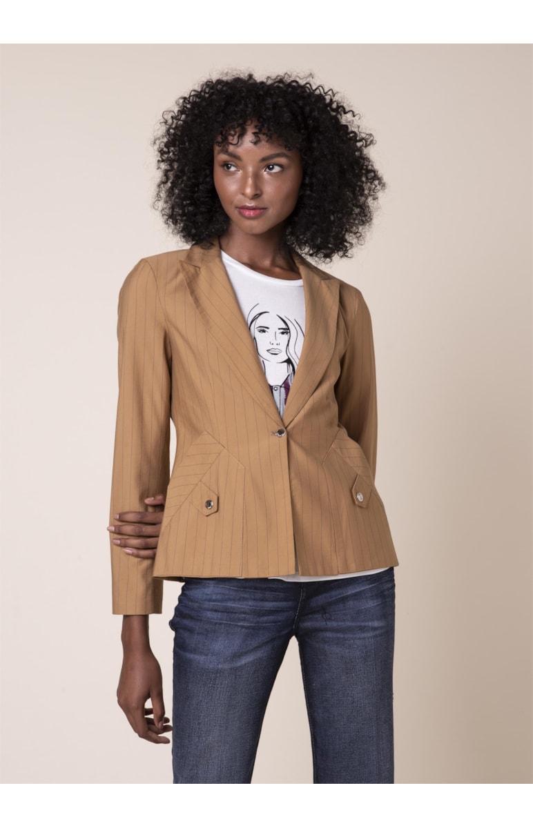 Blazer Martingale Diagonal Caramelo
