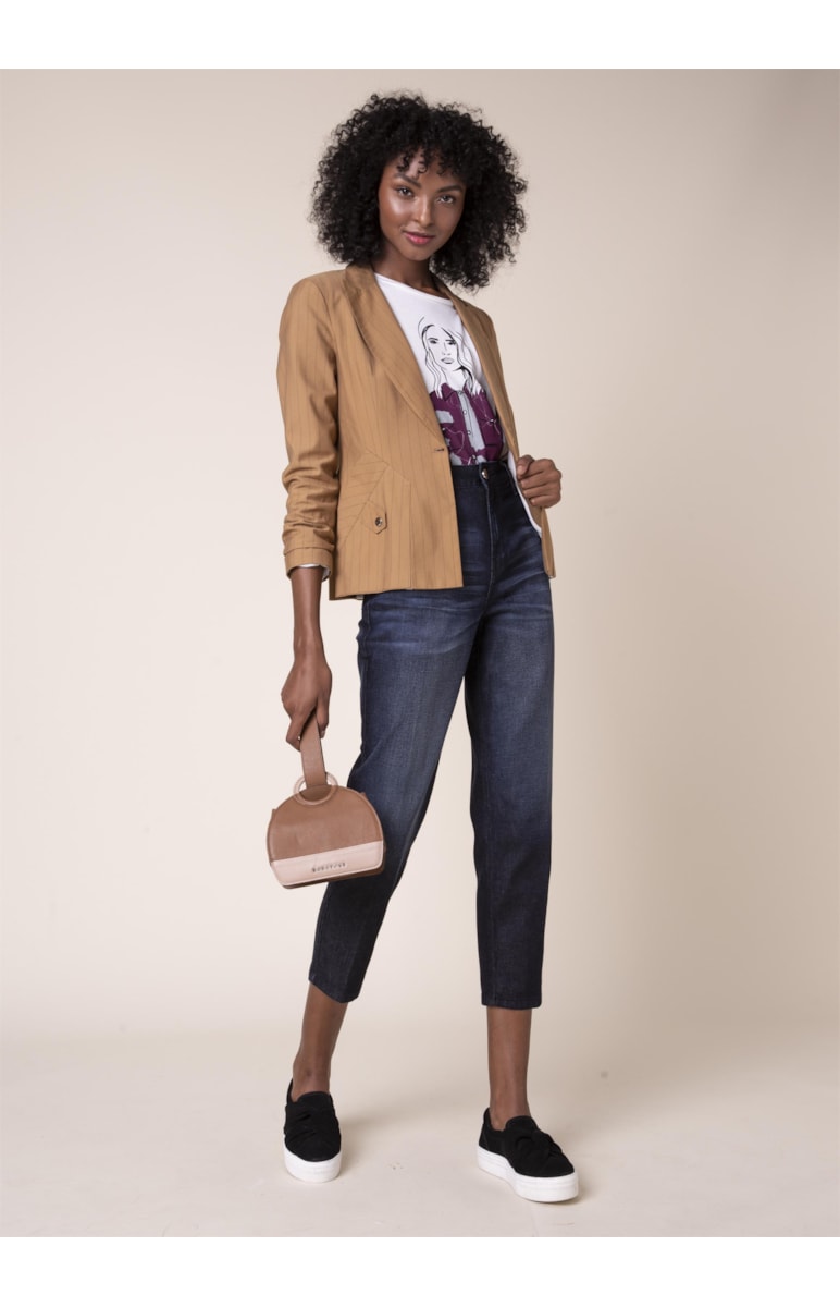 Blazer Martingale Diagonal Caramelo