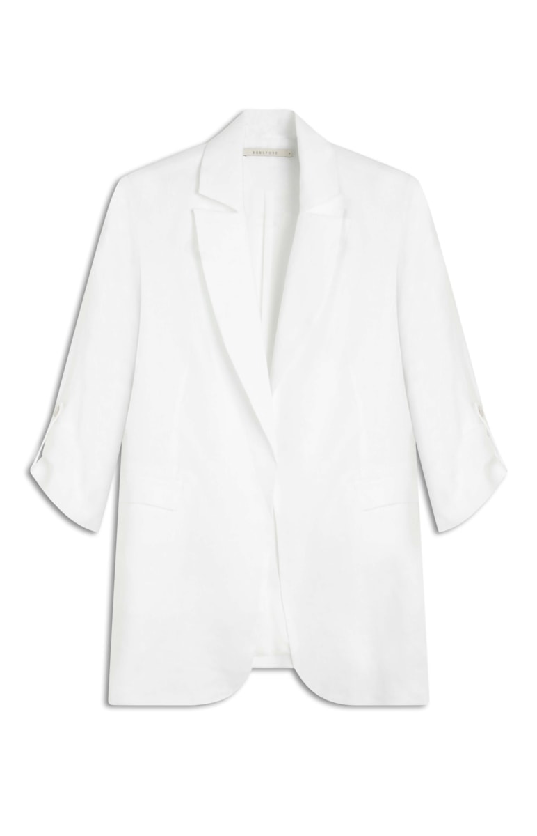 Blazer Puro Linho Alfa Branco