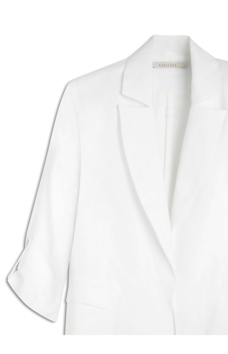 Blazer Puro Linho Alfa Branco