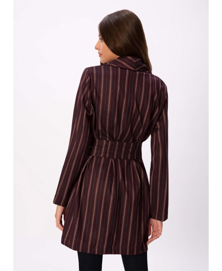Blazer Robe Listras Estampado