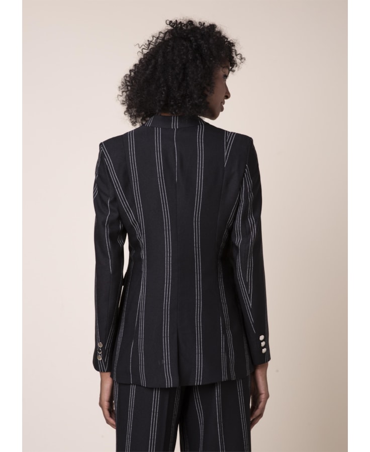 Blazer Stripes Preto