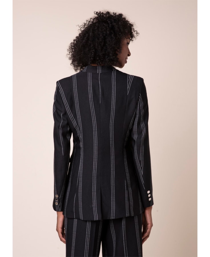 Blazer Stripes Preto