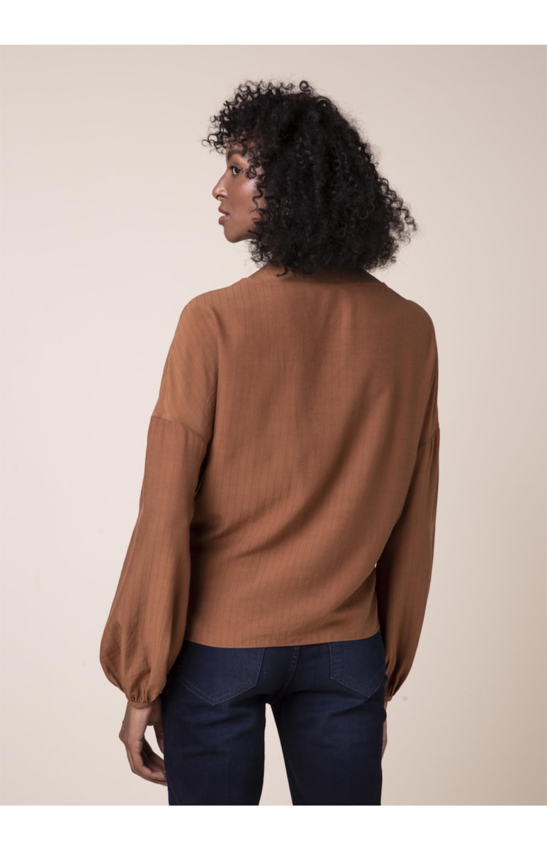 Blusa Amarração Caramelo