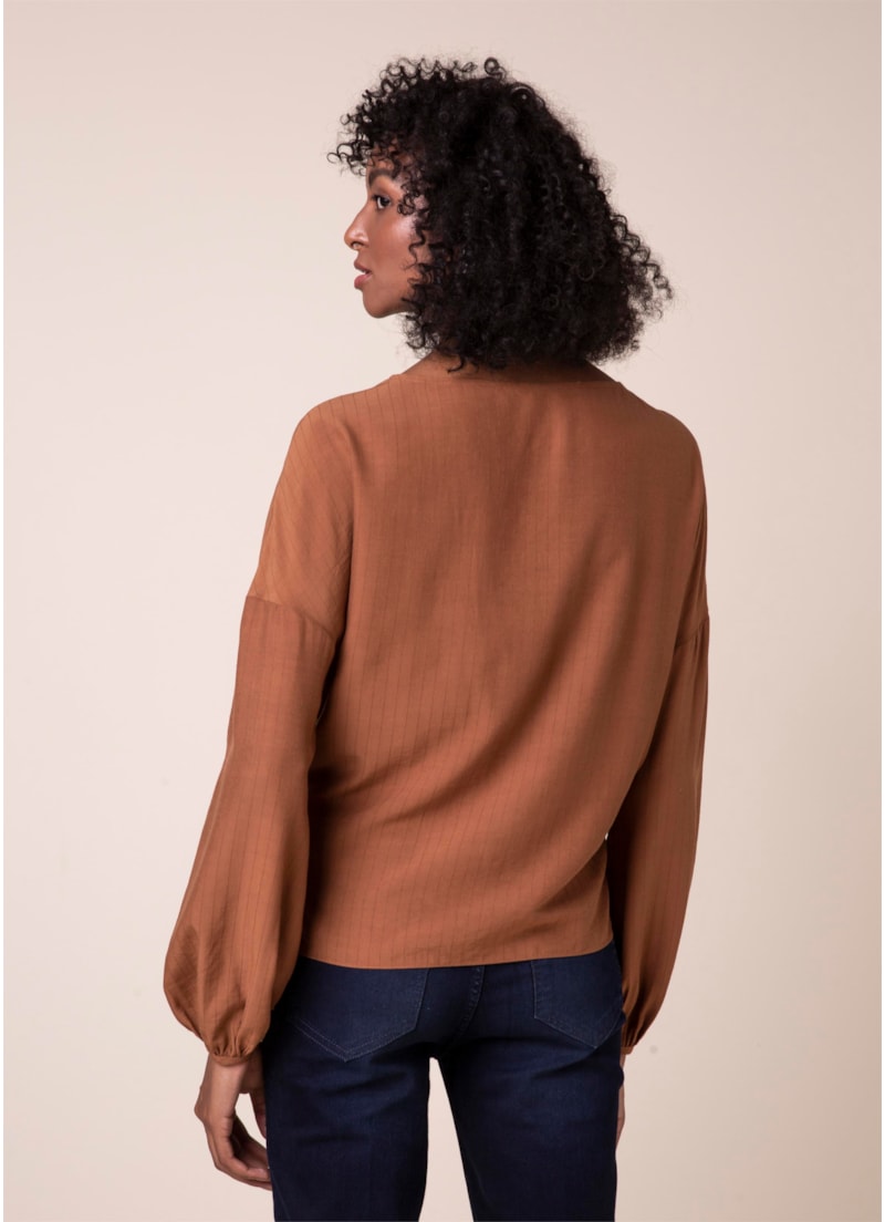 Blusa Amarração Caramelo