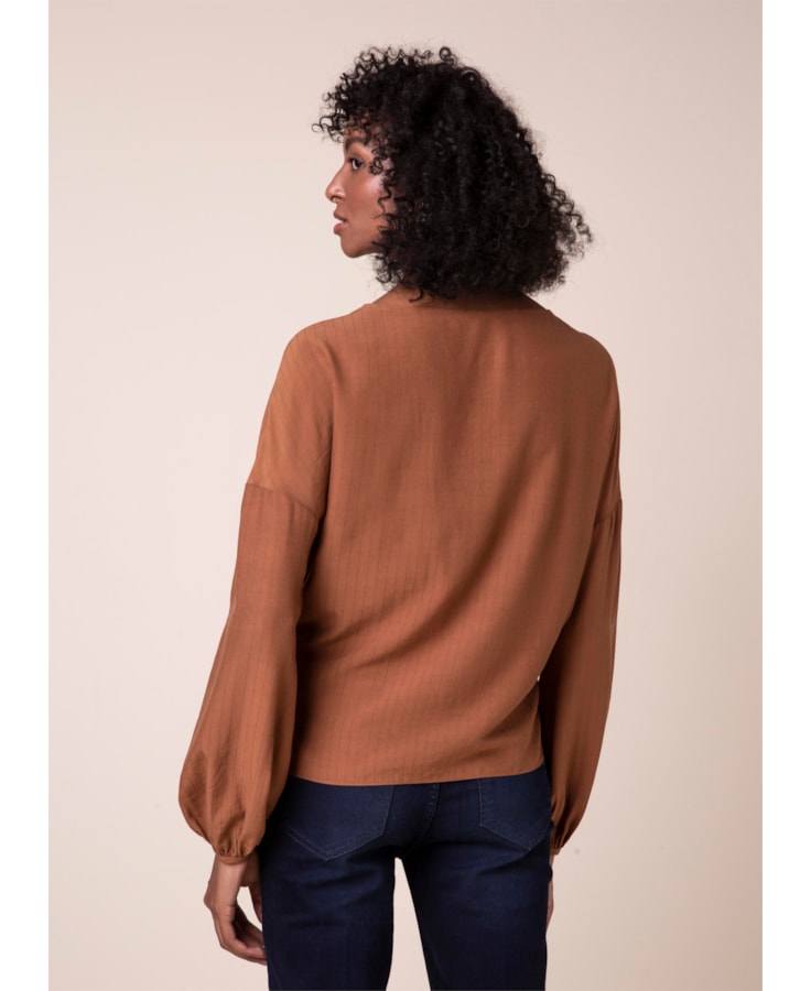 Blusa Amarração Caramelo