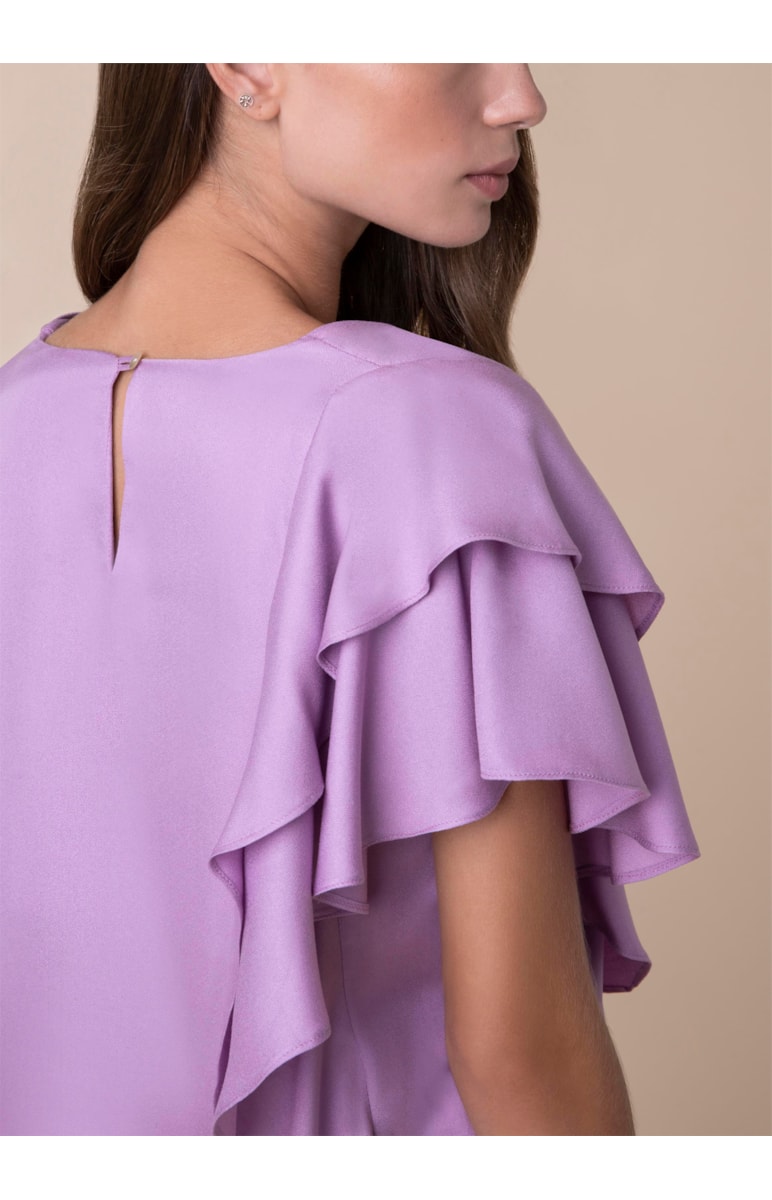 Blusa Babados Lavanda