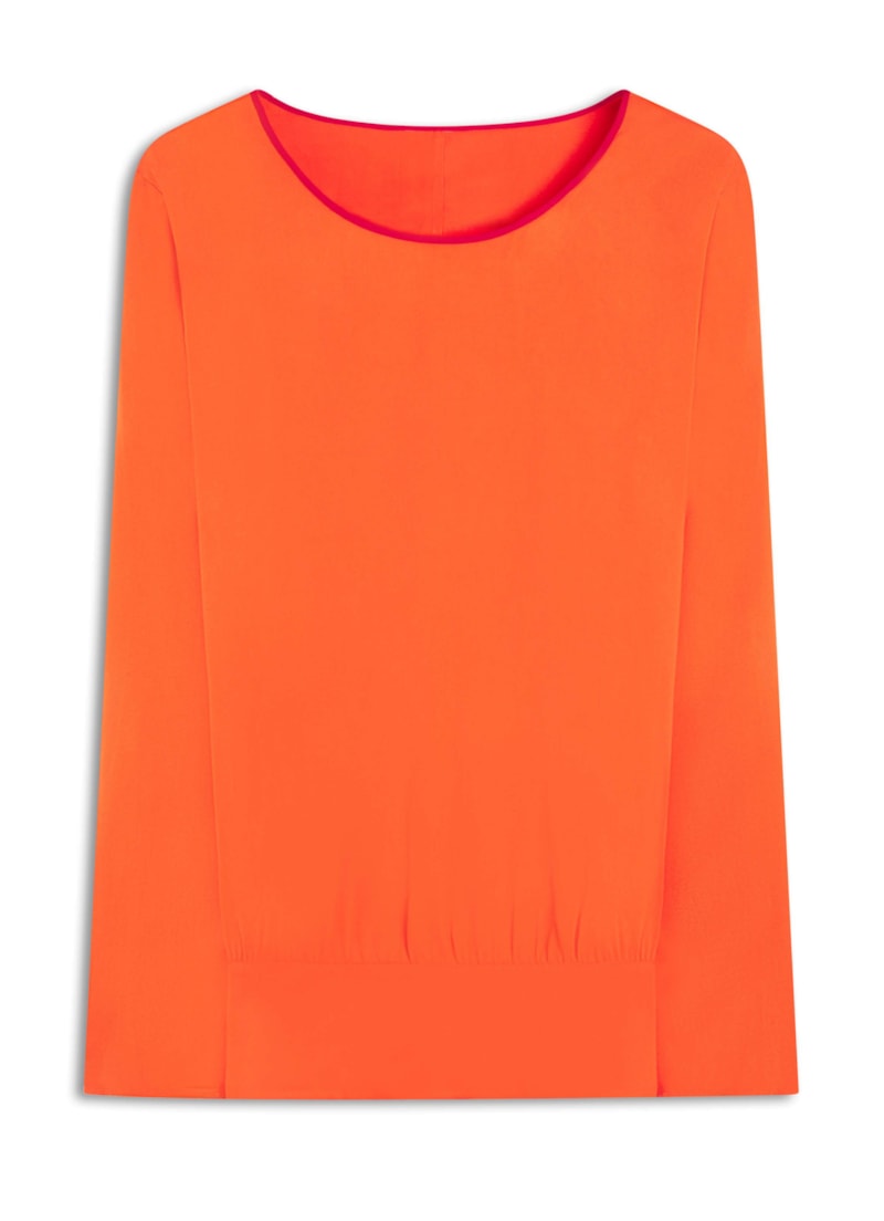 Blusa Bicolor Orange