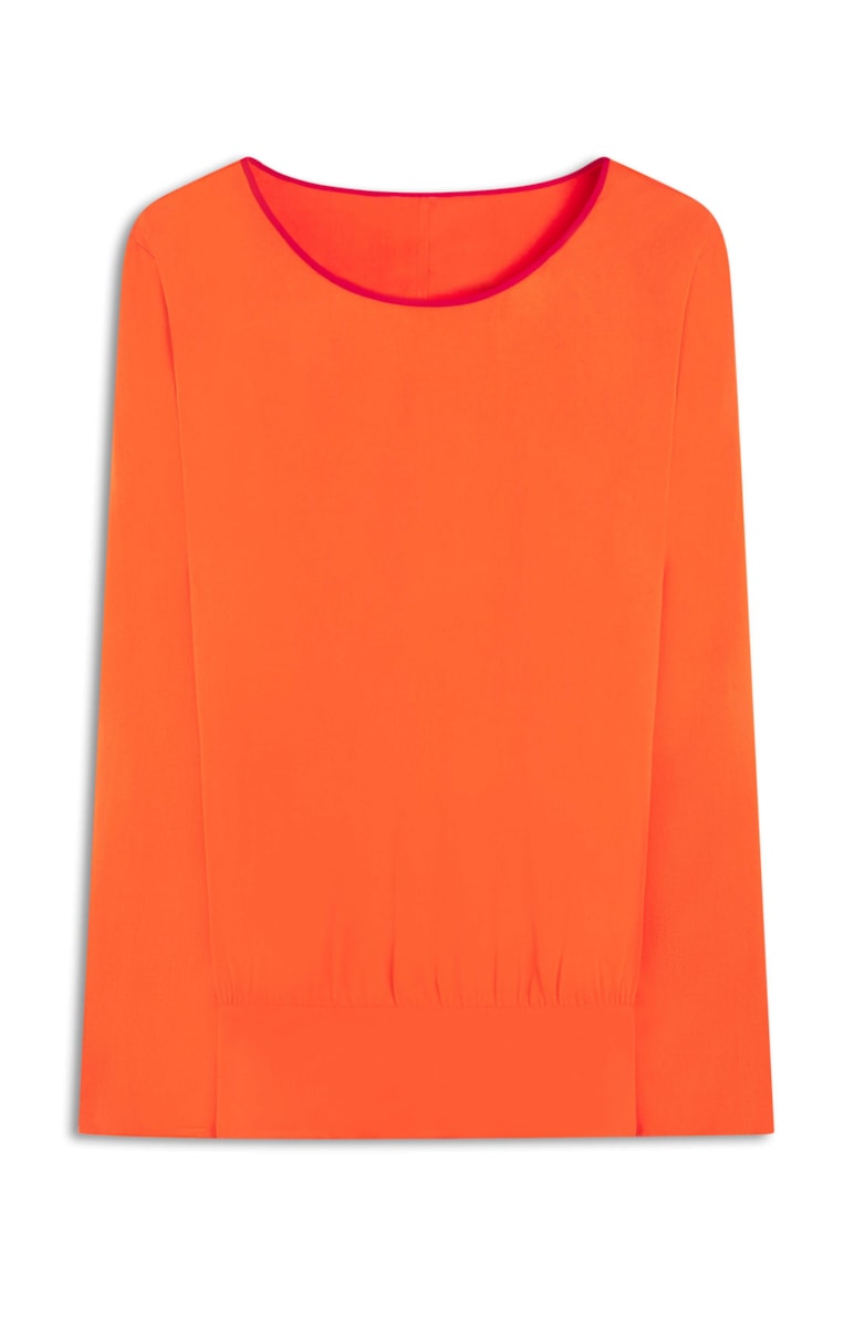 Blusa Bicolor Orange