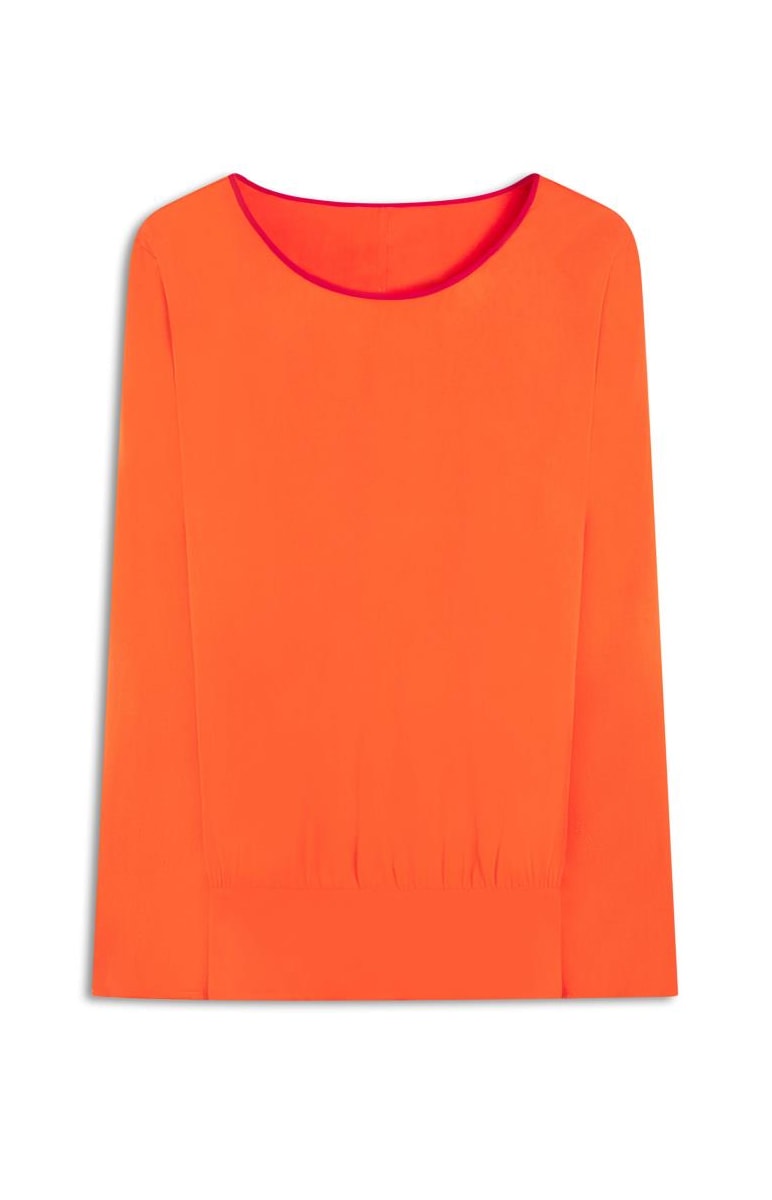 Blusa Bicolor Orange
