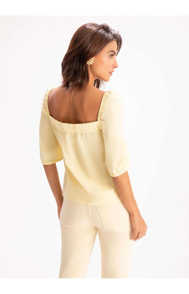 Blusa Blatt Amarelo Claro
