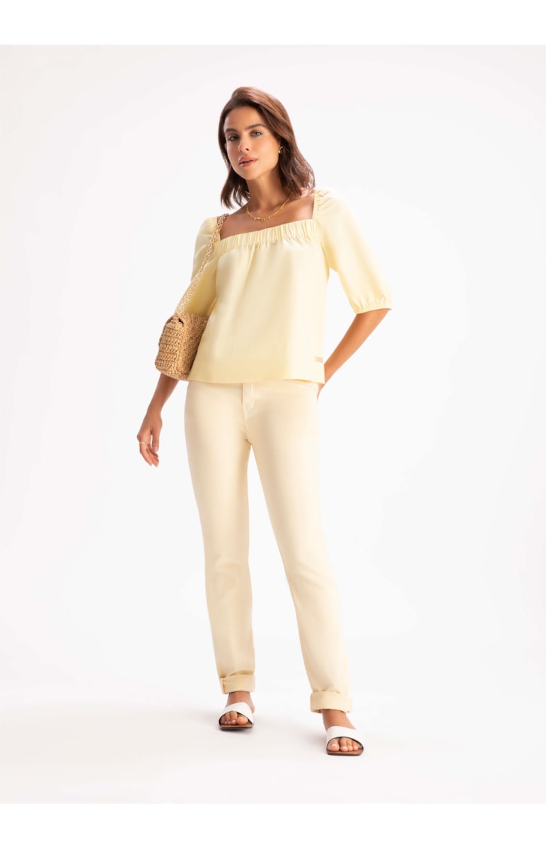 Blusa Blatt Amarelo Claro
