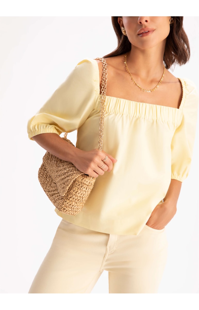 Blusa Blatt Amarelo Claro