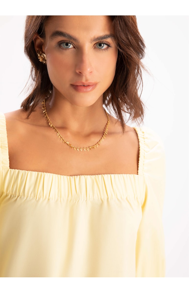 Blusa Blatt Amarelo Claro