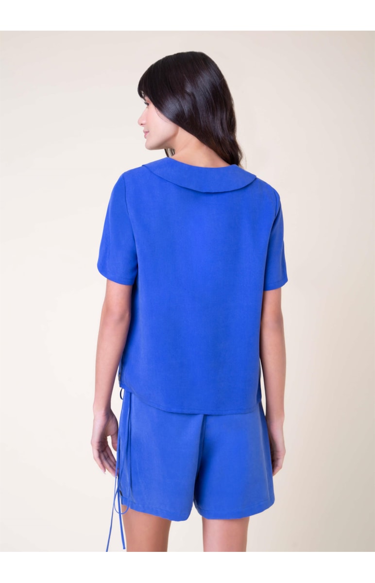 Blusa Botões Azelha Marinho