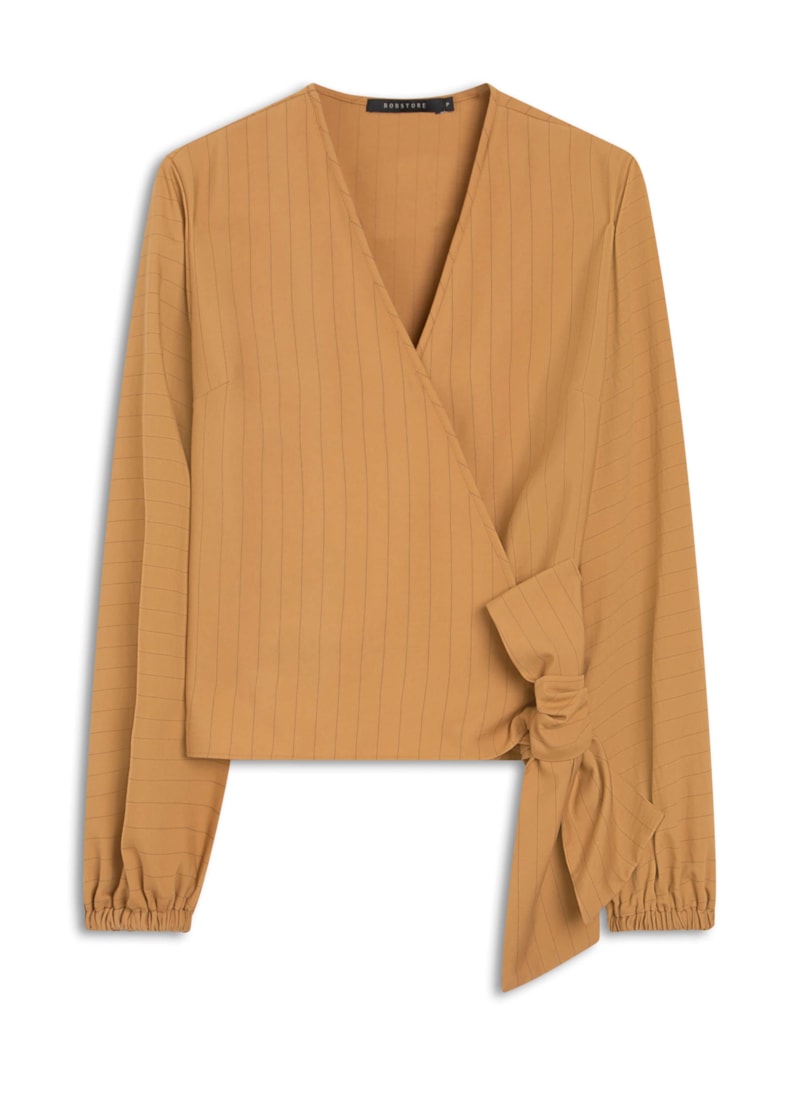 Blusa Cachequer Stripes Caramelo
