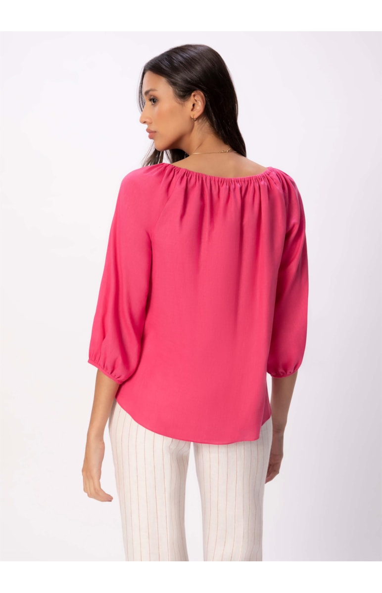 Blusa Cambraia Linho Blend Pink