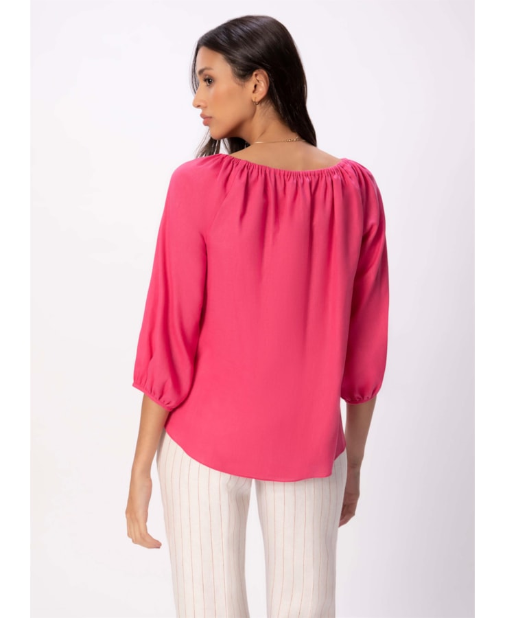 Blusa Cambraia Linho Blend Pink