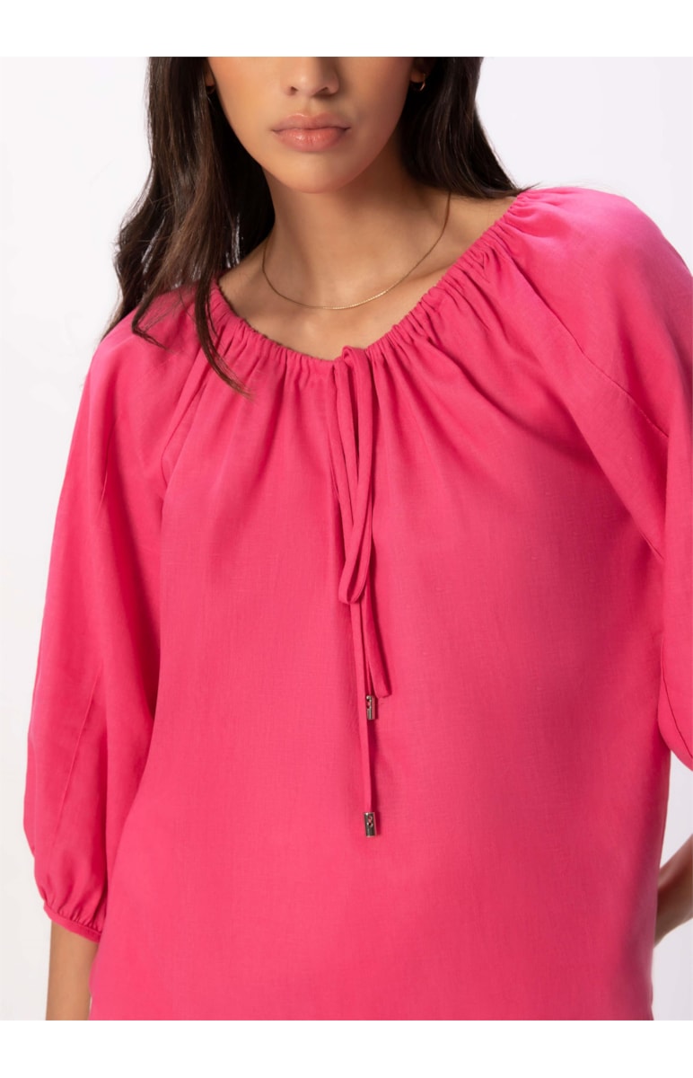 Blusa Cambraia Linho Blend Pink