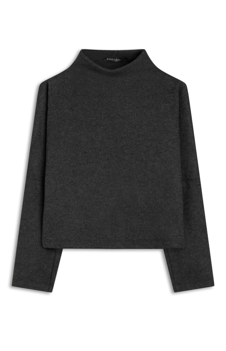 Blusa Cashmere Touch Chumbo Mescla