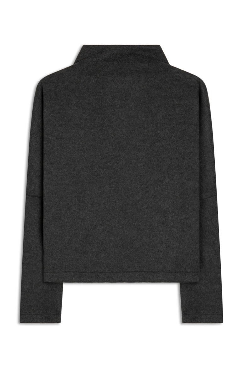 Blusa Cashmere Touch Chumbo Mescla