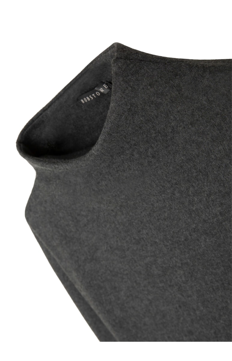 Blusa Cashmere Touch Chumbo Mescla