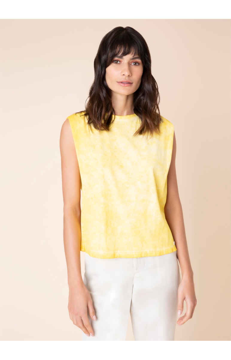 Blusa Cava Coberta Amarelo Claro