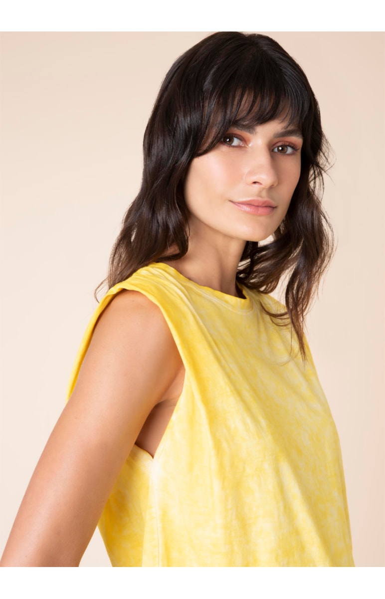 Blusa Cava Coberta Amarelo Claro
