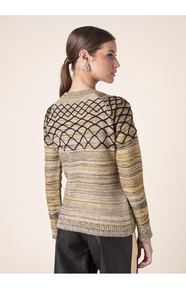 Blusa Colmeia Mostarda