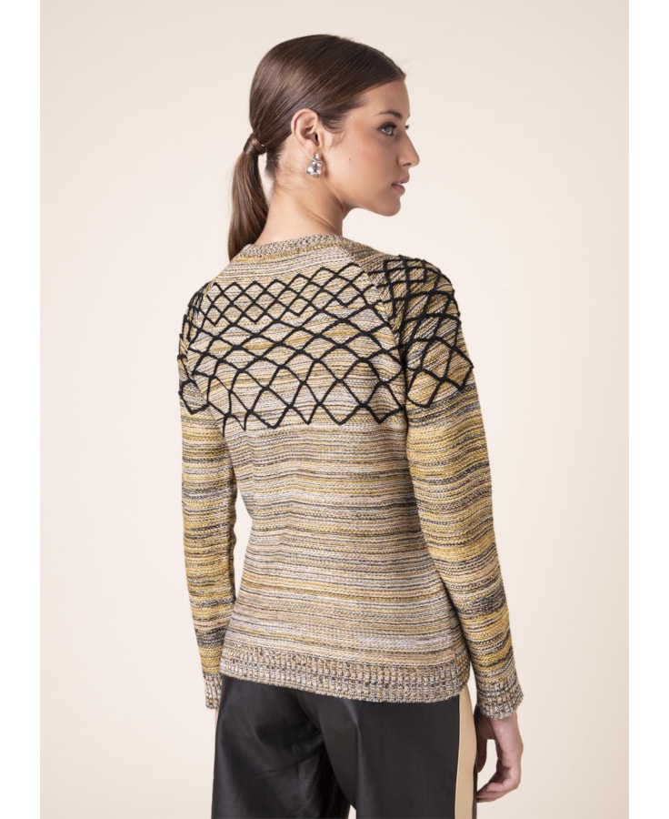 Blusa Colmeia Mostarda