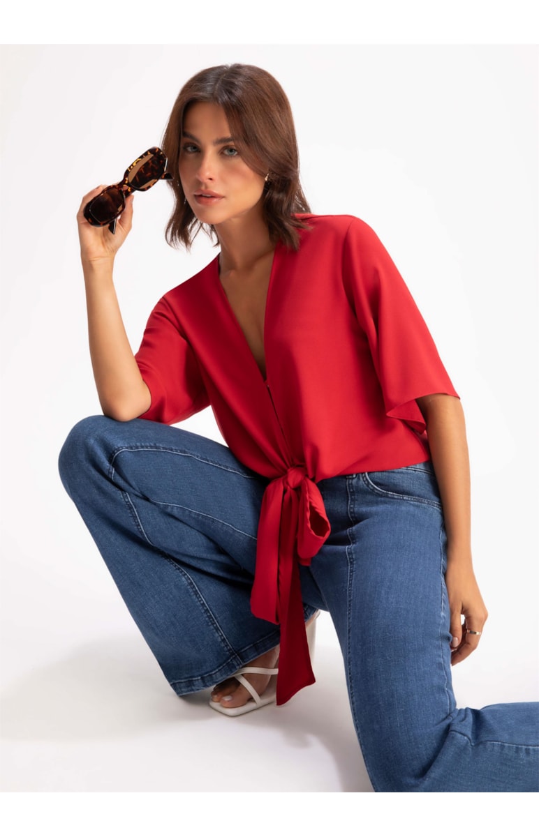 Blusa Crepe Summer Vermelho