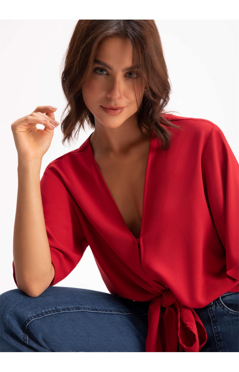 Blusa Crepe Summer Vermelho