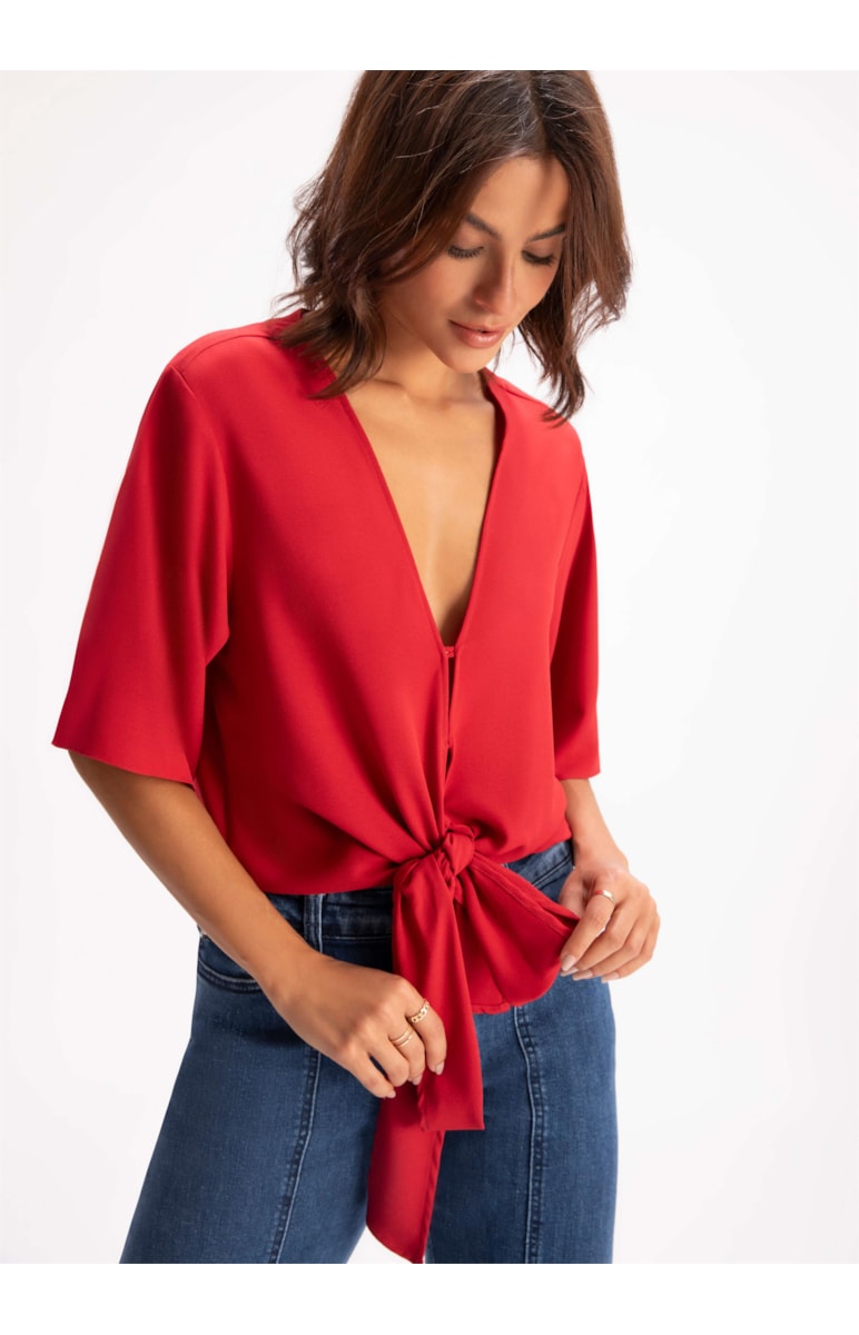 Blusa Crepe Summer Vermelho