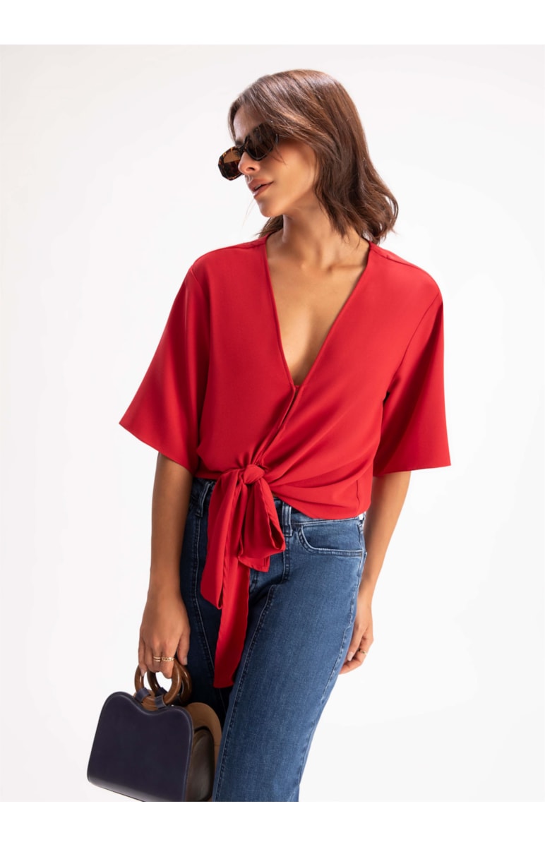 Blusa Crepe Summer Vermelho