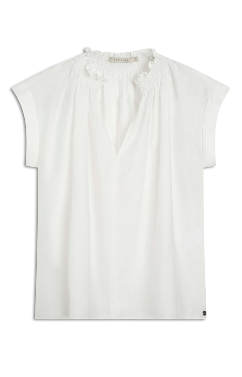 Blusa Crinckle Lastex Off White